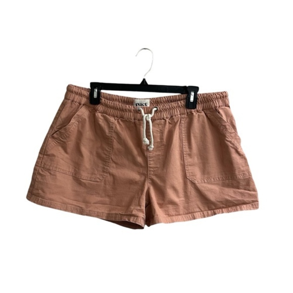 Pact Woven Twill Drawstring Shorts